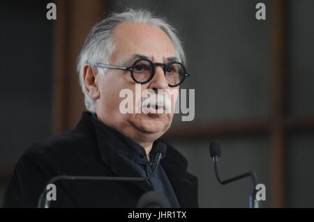 Architetto francese Albert Constantin, parla a Lione (Francia) Foto Stock