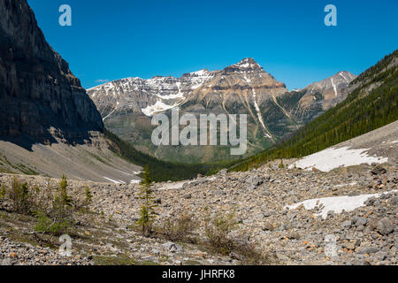 Bei paesaggi di montagna da escursionismo Stanley Glacier trail Kootenay National Park B.C. Canada Foto Stock