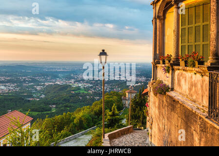 Sacro Monte di Varese (Santa Maria del Monte), borgo medievale, Italia Foto Stock