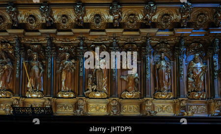 MALAGA, Andalusia/SPAGNA - luglio 5 : Vista interna della Cattedrale della incarnazione in Malaga Costa del Sol Spagna il 5 Luglio 2017 Foto Stock