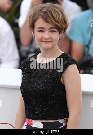 L'attrice Millicent Simmonds assiste Wonderstruck Photocall durante il settantesimo annuale di Cannes Film Festival presso il Palais des Festivals il 18 maggio 2017 a Cannes, Francia. Foto Stock