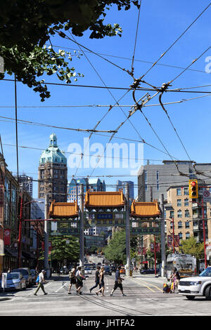 Il centro di Vancouver, British Columbia, Canada. Foto Stock