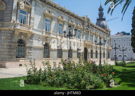 Facarde di Cartagena Municipio di Murcia Cartagena Spagna Foto Stock