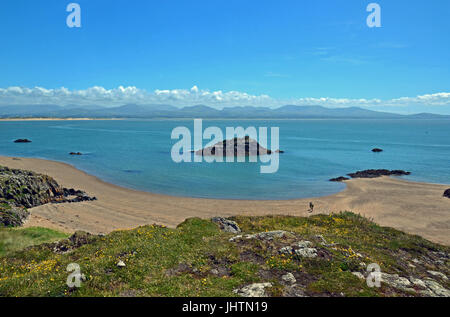 Isola di Llanddwyn, Anglesey, Galles, Regno Unito Foto Stock