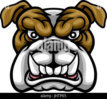 Bulldog vuol dire sport Mascot Illustrazione Vettoriale