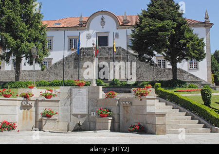 Municipio municipio edificio municipale di Ponte de Lima Portogallo Foto Stock