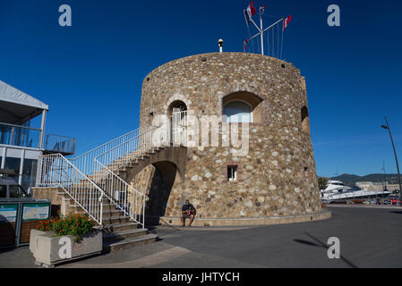 Capitaneria di porto di torre, Saint Tropez, Francia Foto Stock