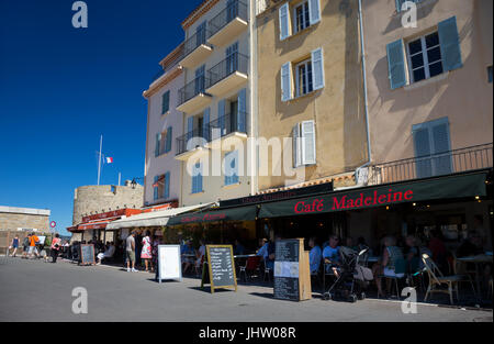 Quai Jean Jaures, Saint Tropez, Francia Foto Stock