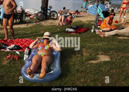 Polanczyk, Solina Lago , Polonia Foto Stock