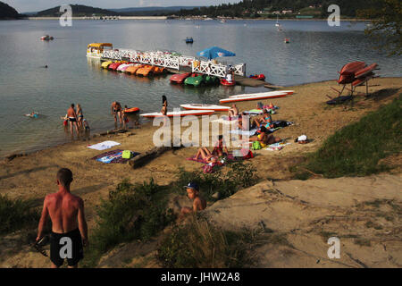 Polanczyk, Solina Lago , Polonia Foto Stock