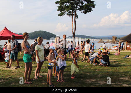 Polanczyk, Solina Lago , Polonia Foto Stock