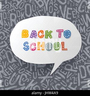 Si torna a scuola abstract background. Illustrazione vettoriale EPS10 Illustrazione Vettoriale