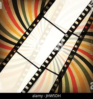 Cinema grunge background. Vettore, EPS10 Illustrazione Vettoriale