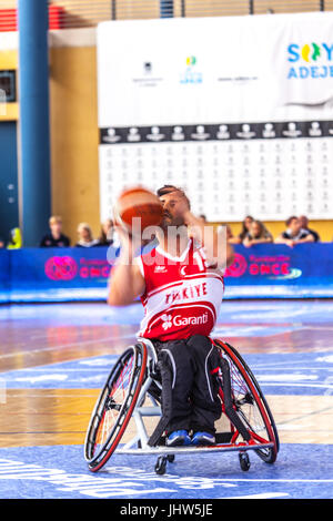 Europea di basket in carrozzella Campionato 2017 Foto Stock