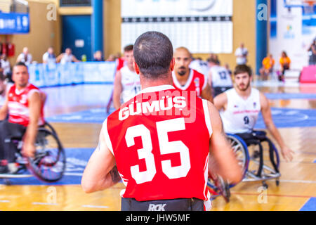 Europea di basket in carrozzella Campionato 2017 Foto Stock