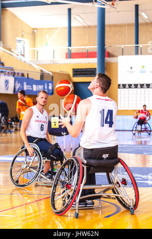 Europea di basket in carrozzella Campionato 2017 Foto Stock