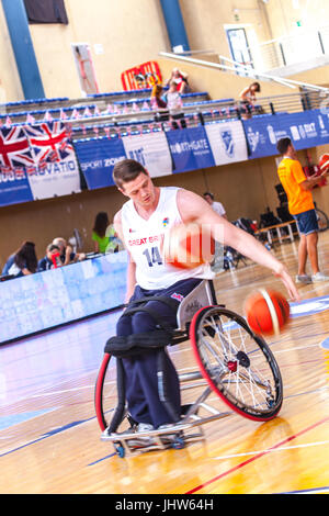 Europea di basket in carrozzella Campionato 2017 Foto Stock
