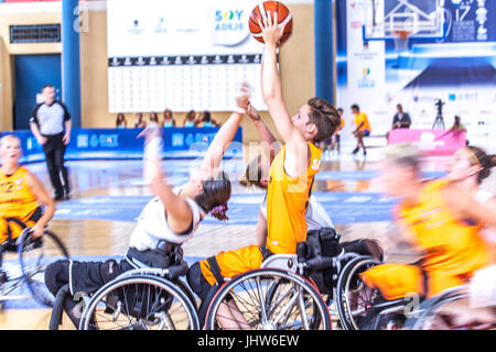 Europea di basket in carrozzella Campionato 2017 Foto Stock