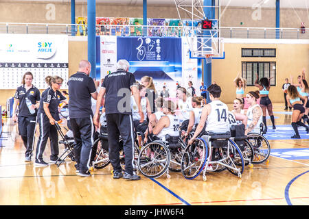 Europea di basket in carrozzella Campionato 2017 Foto Stock