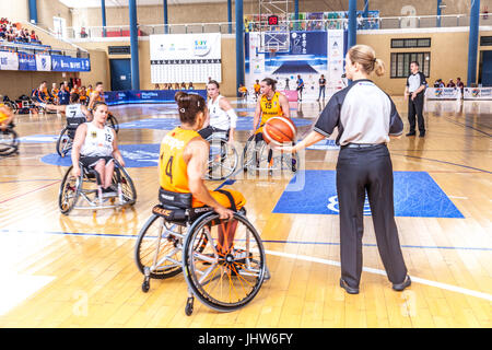 Europea di basket in carrozzella Campionato 2017 Foto Stock