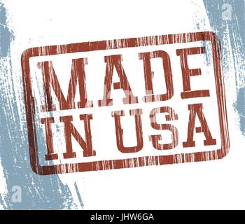 Made in USA il timbro. Vettore, EPS10 Illustrazione Vettoriale