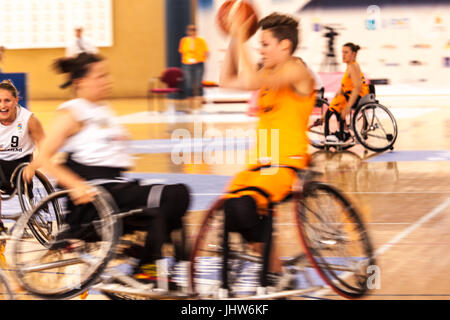 Europea di basket in carrozzella Campionato 2017 Foto Stock