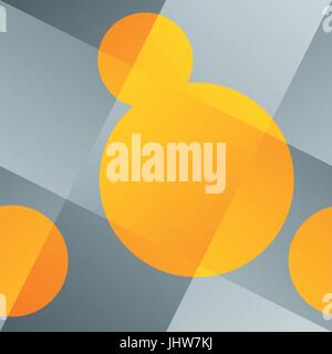 Seamless sfondo astratto con tessuto di sfondo arancione e forme arrotondate. Vettore, EPS10 Illustrazione Vettoriale