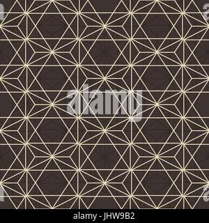 Abstract Seamless vettore geometrico disegno esagonale. Illustrazione Vettoriale