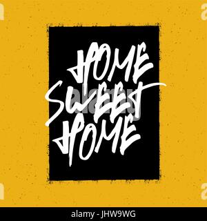 Home sweet home poster Illustrazione Vettoriale