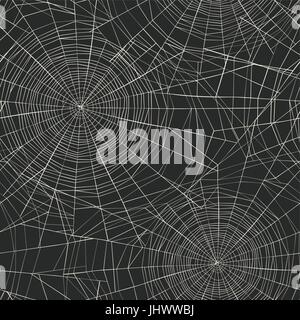 A tema Halloween seamless pattern. Spider Web sfondo. Illustrazione Vettoriale