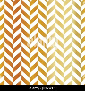 Oro chevron seamless pattern. Golden gradiente elemento di design. Abstract sfondo geometrico. Illustrazione Vettoriale