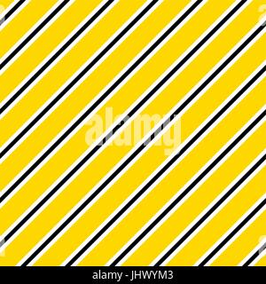 Il giallo e il nero le linee diagonali. Seamless disegno geometrico. Abstract sfondo vettoriale Illustrazione Vettoriale