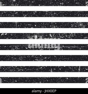 Nero testurizzato linee pattern senza giunture. Strisce modello vintage. Abstract sfondo rétro Illustrazione Vettoriale
