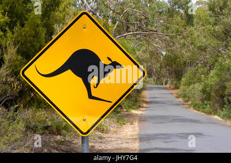 Cartello stradale Australia Foto Stock