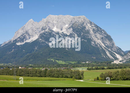 Vista del Grimming di Irdning, Ennstal, Stiria, Austria - Vista Montagna da Grimming Irdning, Enns-Valley, Stiria, Austria, Ansicht des Grimming Foto Stock