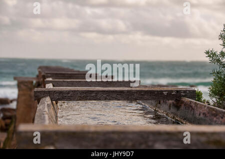 Cape Leeuwin ruota ad acqua Foto Stock