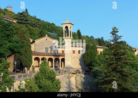 La Chiesa e il Convento di San Quirino - San Quirino (1549) nella Repubblica di San Marino Foto Stock