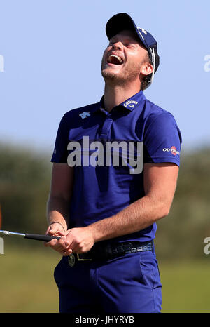 L'Inghilterra del Danny Willett durante il giorno di pratica due del Campionato Open 2017 al Royal Birkdale Golf Club, Southport. Foto Stock