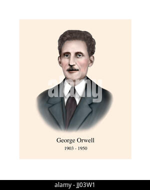 George Orwell, 1903-1950, romanziere inglese, saggista Foto Stock