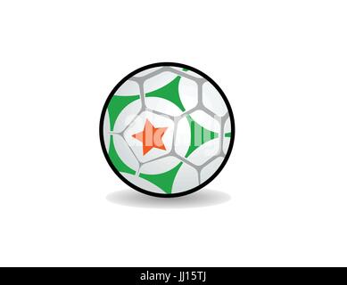 American soccer, Coppa del Mondo di calcio europeo sfera pro graphic logo icona Illustrazione Vettoriale