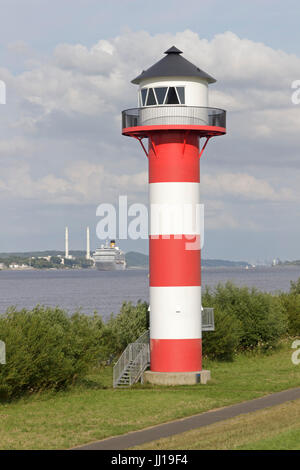 Lighthouse vicino a Luehe, Altes Land Bassa Sassonia, Germania Foto Stock