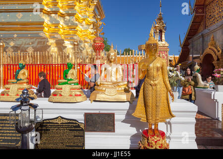 Wat Phra That Doi Suthep Temple, Chiang Mai, Thailandia Foto Stock