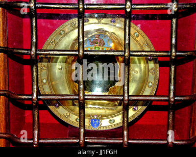 In prossimità della testa di San Giovanni Battista sancito nella cattedrale di Amiens, Francia il 5/7/2006. Foto Stock