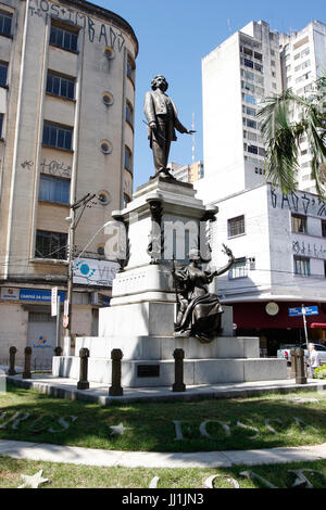 Statua, Carlos Gomes, Campinas, São Paulo, Brasile Foto Stock