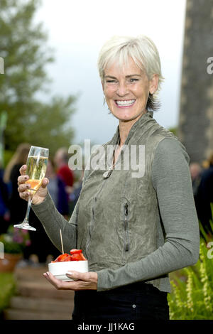 Judy Murray si siede per ritratti alle Frontiere Festival del libro armonia a casa nel centro di Melrose, Scottish Borders, dove lei sta promuovendo il suo libro "Sapendo il Cliente: la mia famiglia e la nostra storia di tennis". Dotato di: Judy Murray dove: Melrose, Scottish Borders, Regno Unito quando: 16 giu 2017 Credit: Euan ciliegio/WENN.com Foto Stock