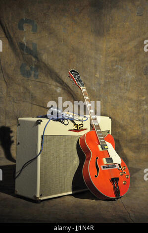 Chitarra, strumento musicale, São Paulo, Brasile Foto Stock