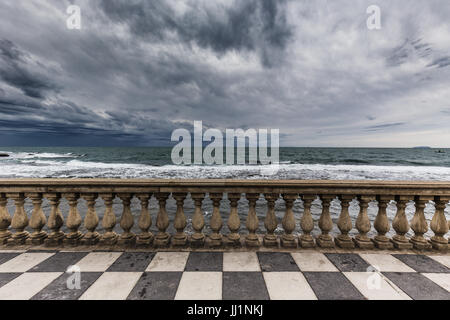 La terrazza Mascagni a Livorno, Toscana, Italia Foto Stock