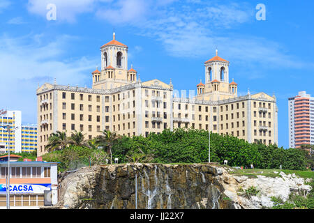 Hotel Nacional de Cuba, la storica architettura art deco Vedado, Havana, Cuba Foto Stock