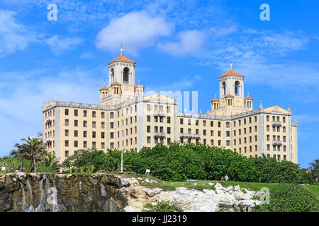 Hotel Nacional de Cuba, storico edificio art deco a Vedado, Havana, Cuba Foto Stock