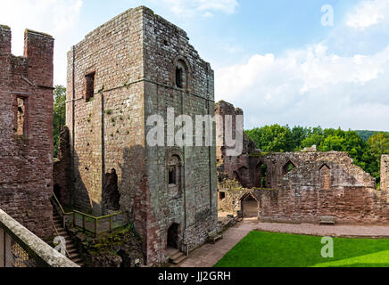Goodrich la vista del castello, Herefordshire, Regno Unito Foto Stock